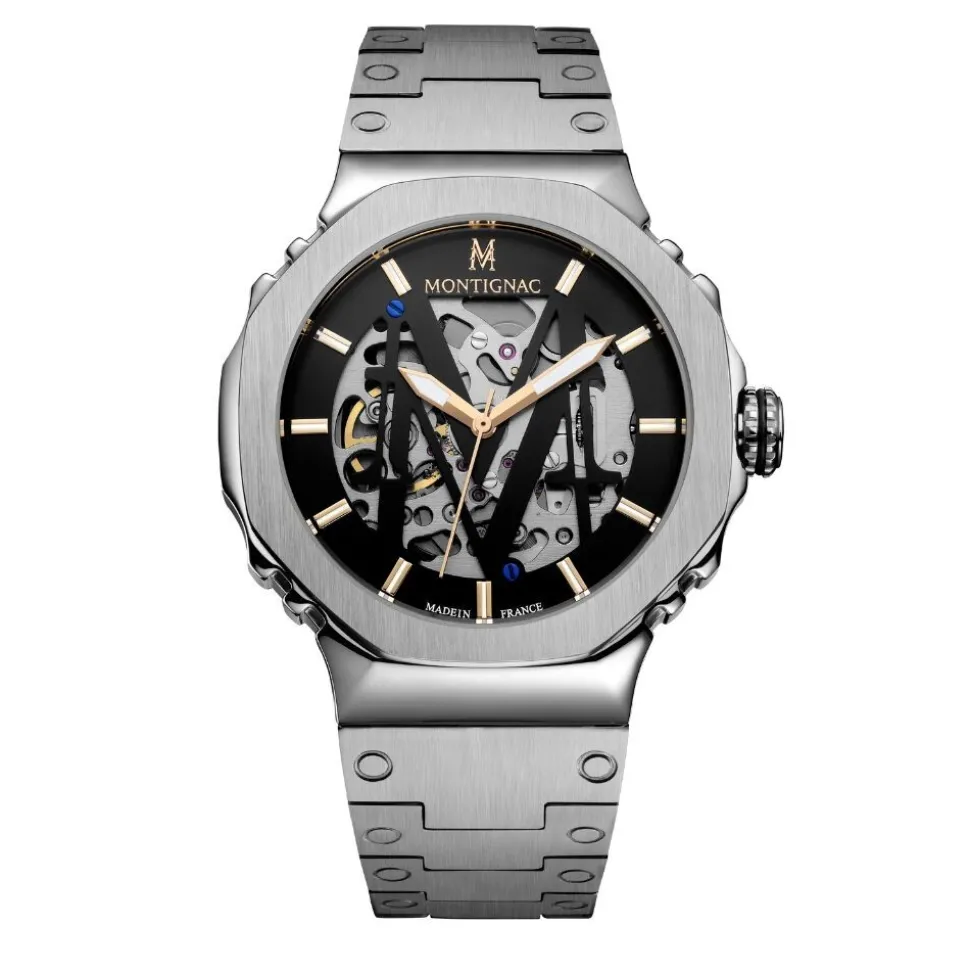 Montre Montignac Octagon Automatique Noir