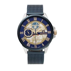 Montre Montignac Round Bleu