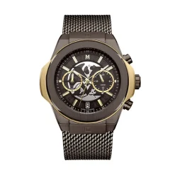 Montre Montignac Round Chrono Marron