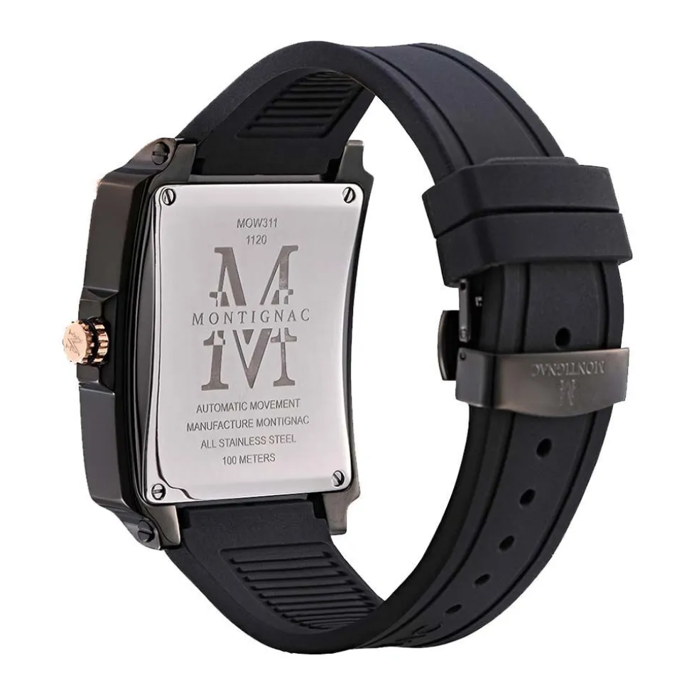 Montre Montignac Square Automatique Noir