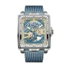 Montre Montignac Square Bleu