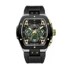 Montre Montignac Tonneau Chrono Noir