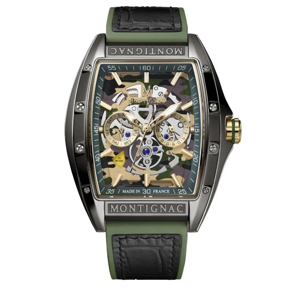 Montre Montignac Tonneau Multicolore