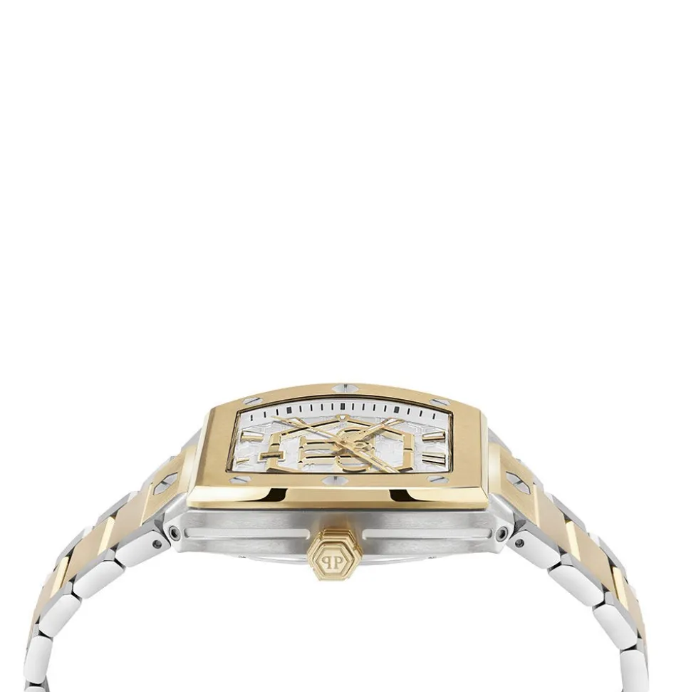 Montre Philipp Plein Hexagon Phantom Argenté