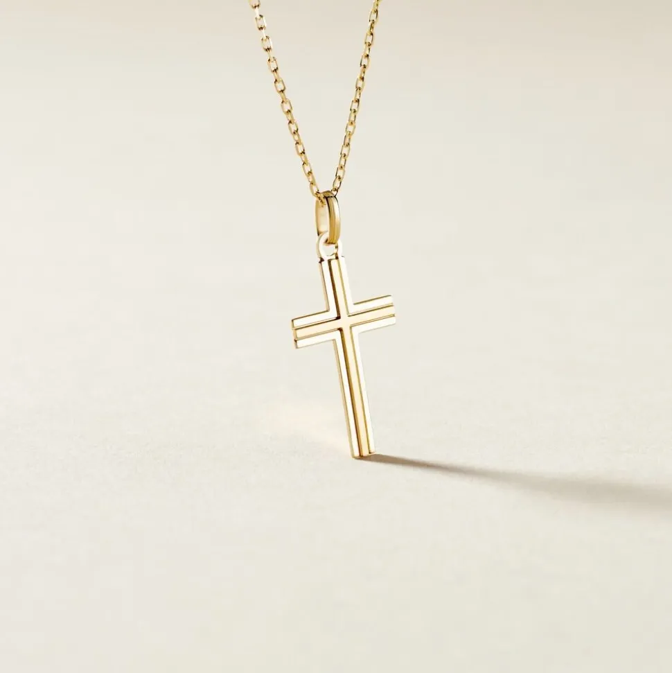 Pendentif Amaelle Croix Or Jaune