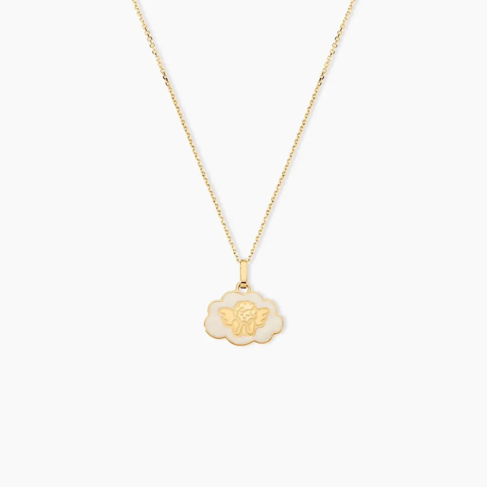 Marc Orian Pendentifs|Pendentifs Personnalisés > Pendentif Ange Nuage Or Jaune