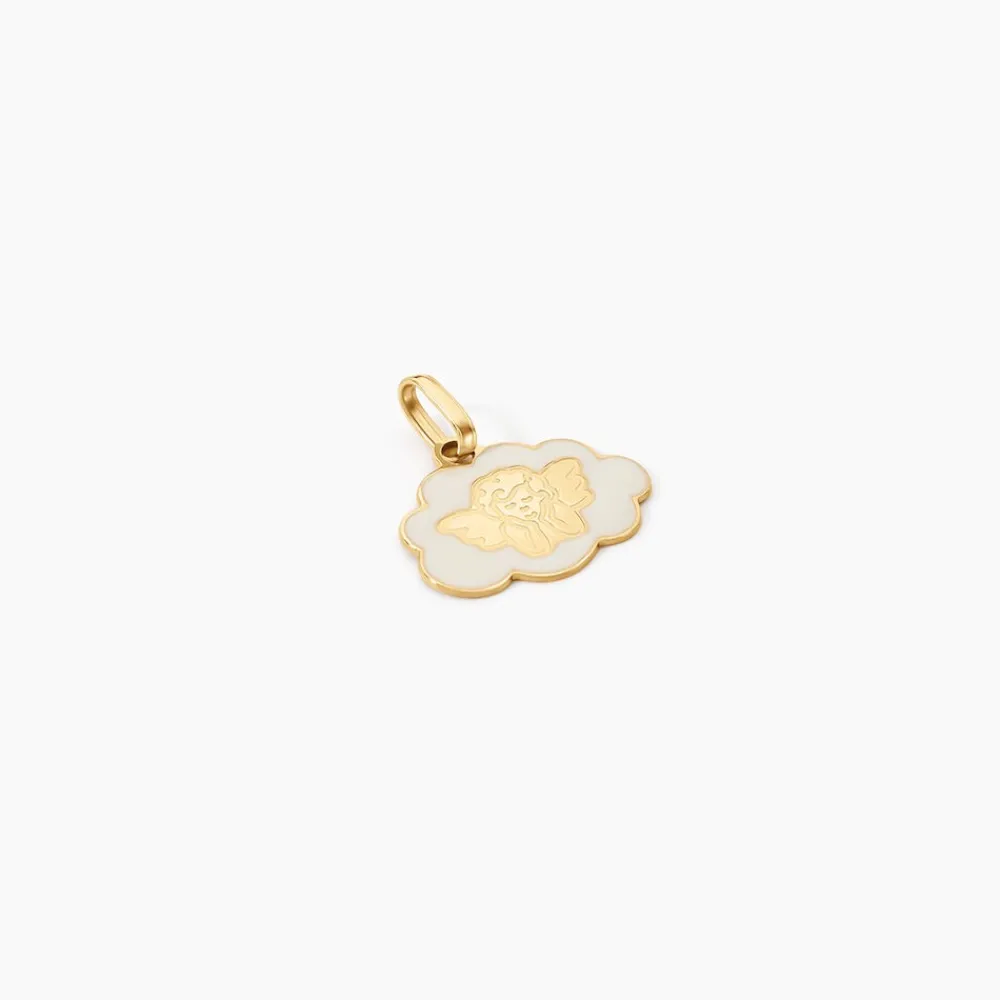 Marc Orian Pendentifs|Pendentifs Personnalisés > Pendentif Ange Nuage Or Jaune