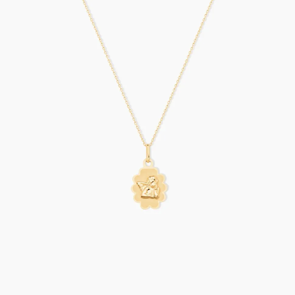 Pendentif Ange Nuage Or Jaune