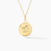 Marc Orian Pendentifs|Pendentifs Personnalisés > Pendentif Ange Rond Or Jaune