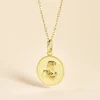 Marc Orian Pendentifs|Pendentifs Personnalisés > Pendentif Ange Rond Or Jaune