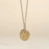 Pendentif Ange Rond Or Jaune