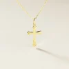 Marc Orian Pendentifs|Bijoux Homme > Pendentif Annais Croix Striee Or Jaune