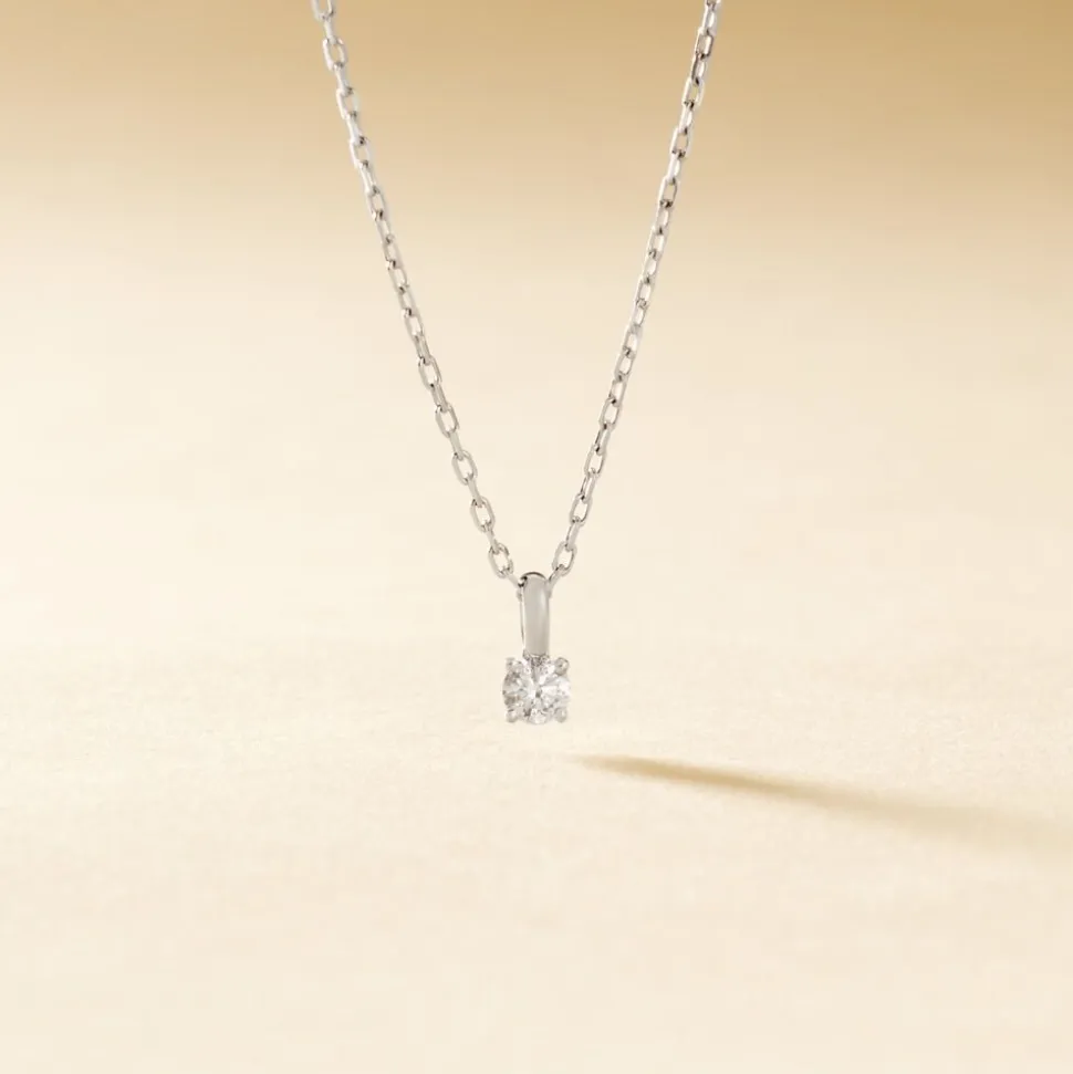 Pendentif Aphrodite Or Blanc Diamant