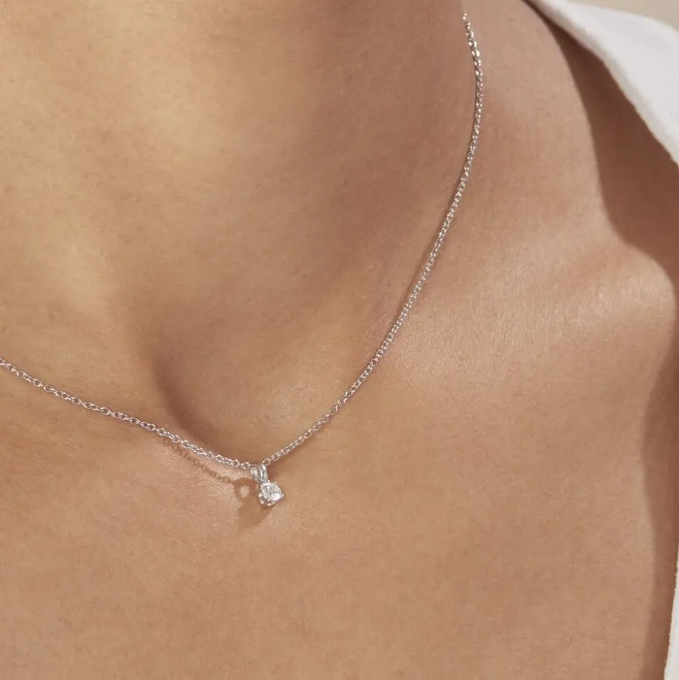 Pendentif Aphrodite Or Blanc Diamant