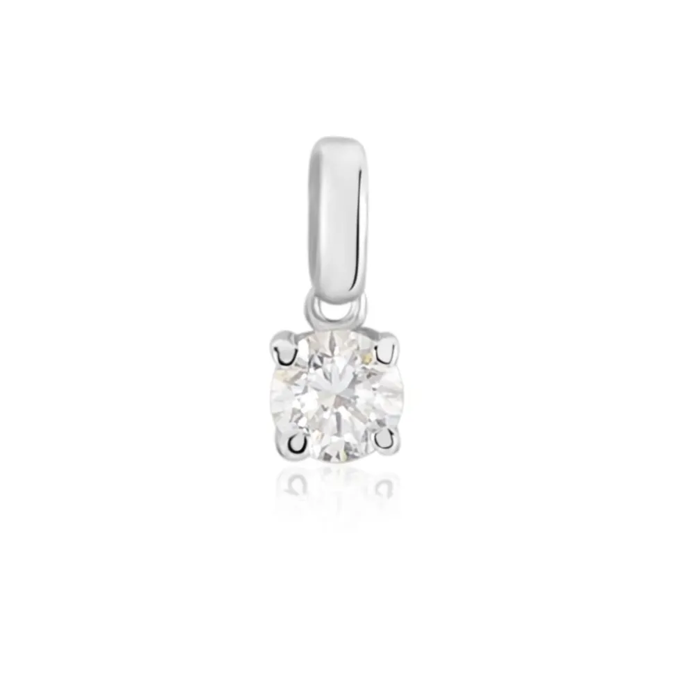 Pendentif Aphrodite Or Blanc Diamant
