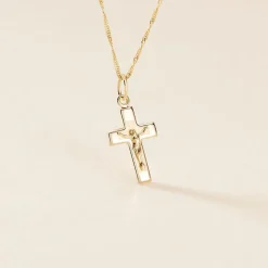 Pendentif Arabel Croix Or Jaune