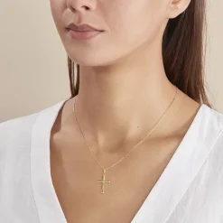 Marc Orian Pendentifs|Bijoux Homme > Pendentif Arantxa Croix Or Jaune