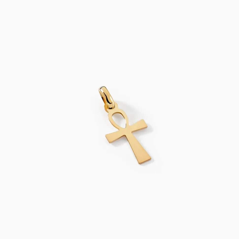 Pendentif Basilissa Croix De Vie Or Jaune