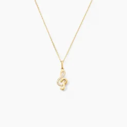 Marc Orian Bijoux Zirconium|Pendentifs > Pendentif Caprais Or Jaune Oxydes De Zirconium