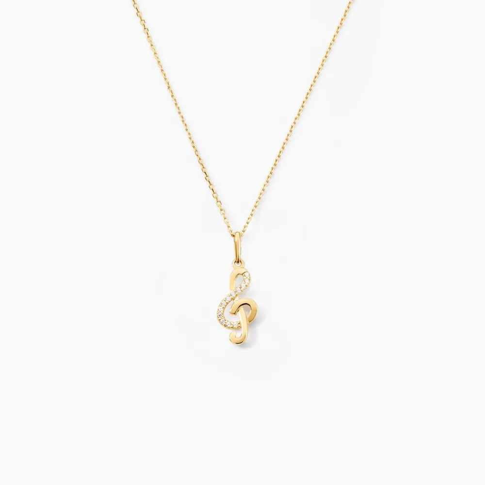 Marc Orian Bijoux Zirconium|Pendentifs > Pendentif Caprais Or Jaune Oxydes De Zirconium