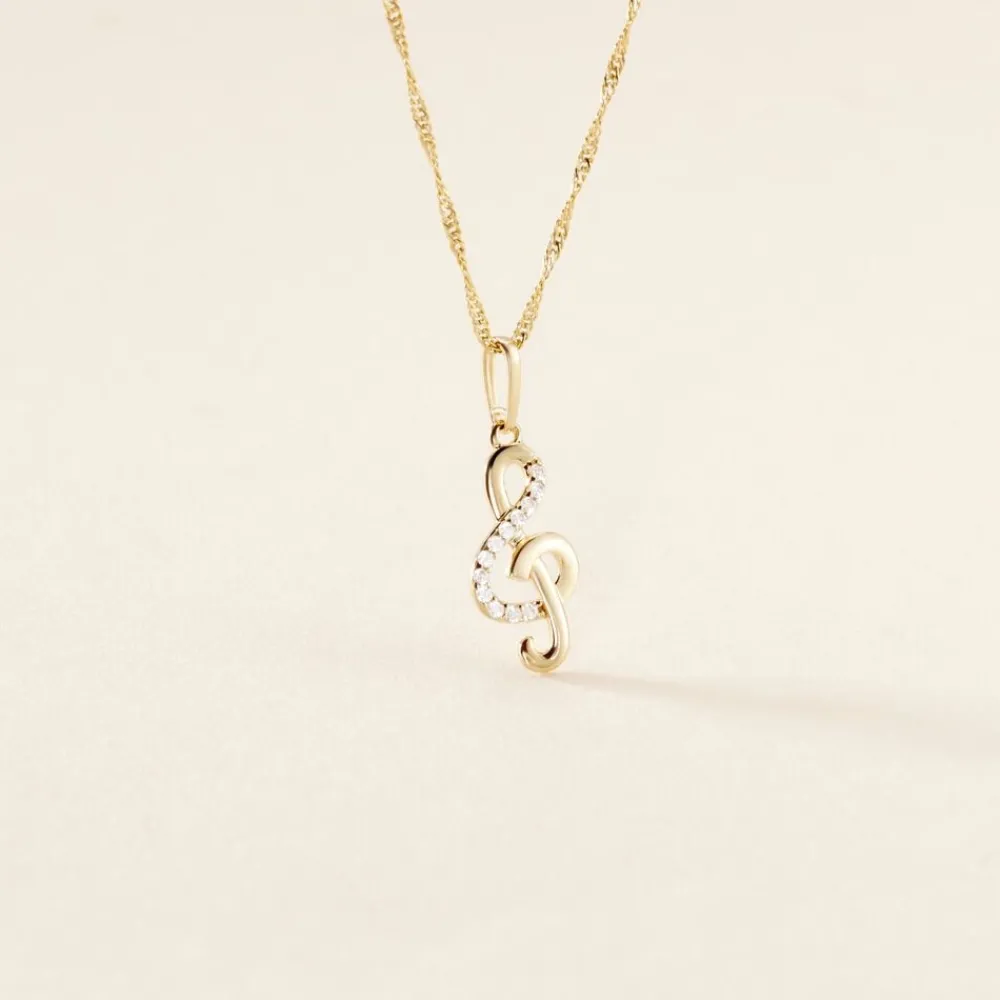 Marc Orian Bijoux Zirconium|Pendentifs > Pendentif Caprais Or Jaune Oxydes De Zirconium