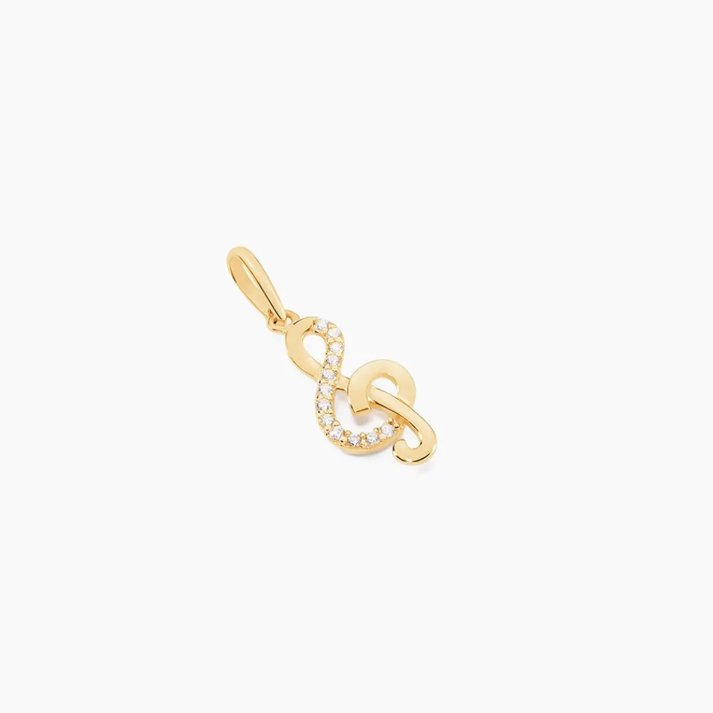 Marc Orian Bijoux Zirconium|Pendentifs > Pendentif Caprais Or Jaune Oxydes De Zirconium