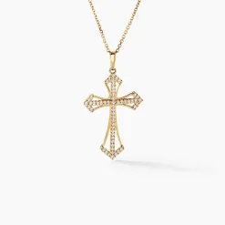 Pendentif Corneliu Or Jaune Oxyde De Zirconium