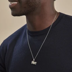 Marc Orian Pendentifs|Bijoux Homme > Pendentif Costanza Argent Blanc