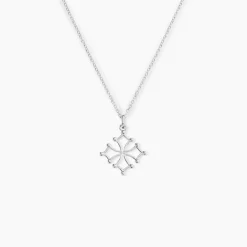 Pendentif Dajo Argent Blanc