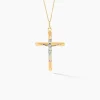 Marc Orian Pendentifs|Bijoux Homme > Pendentif Damian Croix Or Bicolore