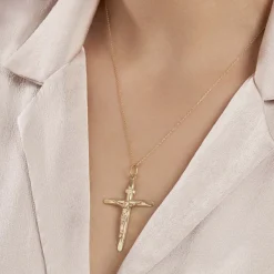 Marc Orian Pendentifs|Bijoux Homme > Pendentif Damian Croix Or Bicolore