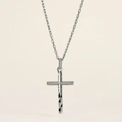 Pendentif Desilia Ciselée Argent Blanc