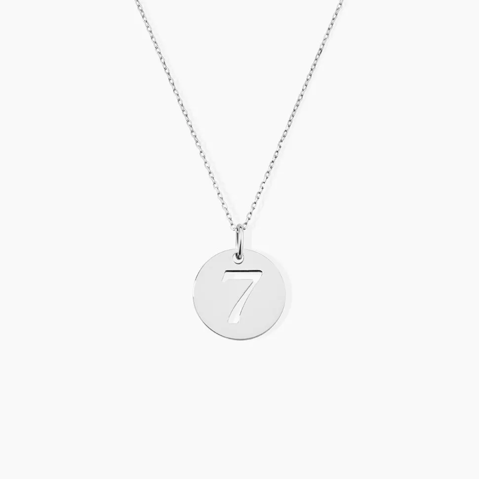 Pendentif Efiso Argent Blanc