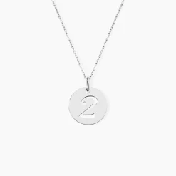 Pendentif Efiso Argent Blanc