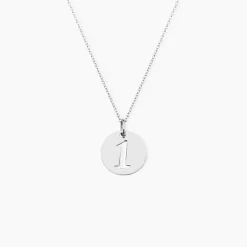 Pendentif Efiso Argent Blanc