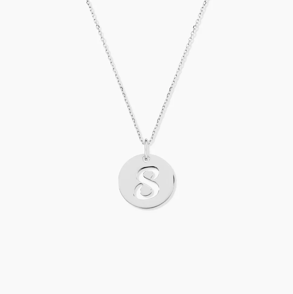 Pendentif Efiso Argent Blanc
