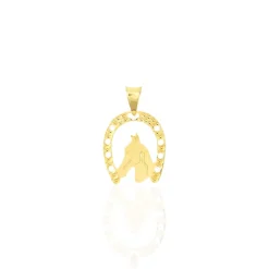 Marc Orian Pendentifs|Pendentifs > Pendentif Egide Fer A Cheval Or Jaune