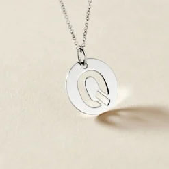 Pendentif Elio Q Argent Blanc
