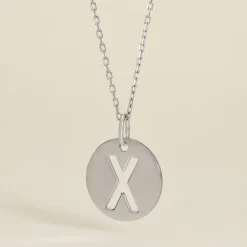 Pendentif Elio X Argent Blanc
