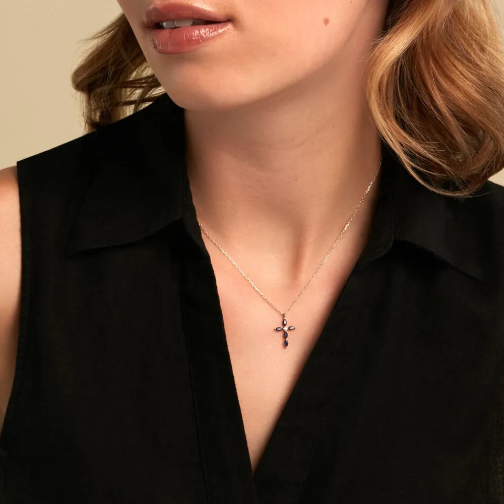 Marc Orian Bijoux Zirconium|Pendentifs > Pendentif Eser Or Jaune Oxyde De Zirconium