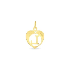 Marc Orian Pendentifs|Pendentifs > Pendentif Eudocie Coeur Lettre Or Jaune