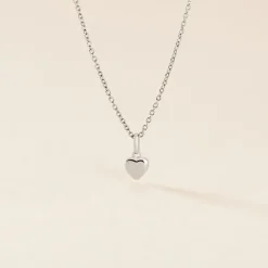 Marc Orian Pendentifs|Pendentifs > Pendentif Eudocie Coeur Lisse Or Blanc