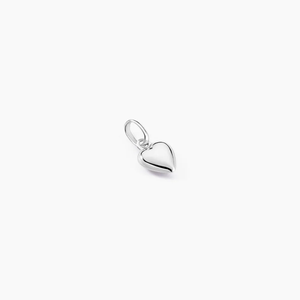 Marc Orian Pendentifs|Pendentifs > Pendentif Eudocie Coeur Lisse Or Blanc