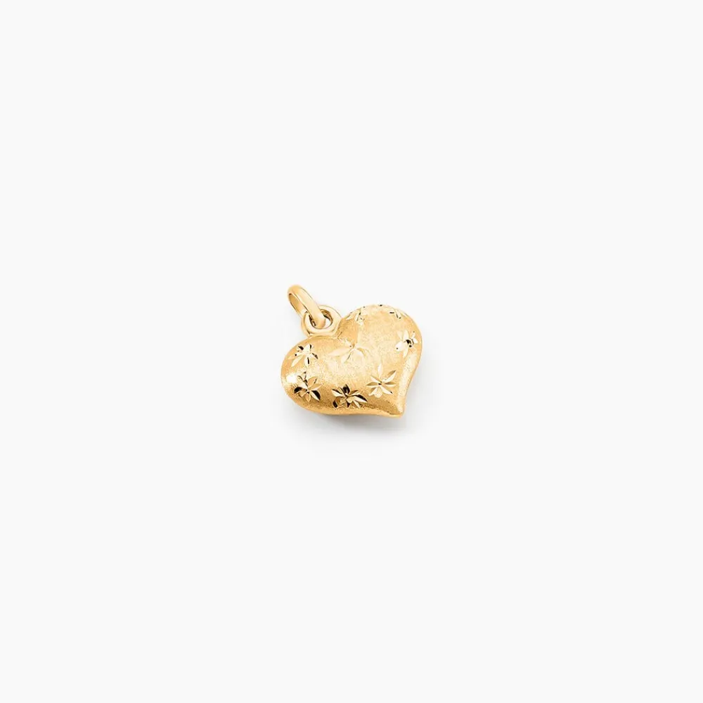 Marc Orian Pendentifs|Pendentifs > Pendentif Eudocie Coeur Mat Et Brillant Or Jaune