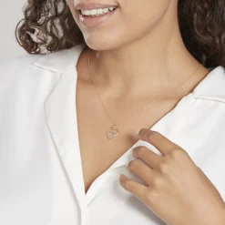 Marc Orian Idées Cadeaux Femme|Bijoux Or > Pendentif Eudocie Double Coeurs Or Bicolore