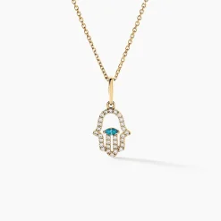 Marc Orian Bijoux Zirconium|Pendentifs > Pendentif Fatima Or Jaune Oxyde De Zirconium