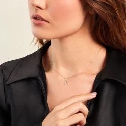 Marc Orian Bijoux Zirconium|Pendentifs > Pendentif Fatima Or Jaune Oxyde De Zirconium