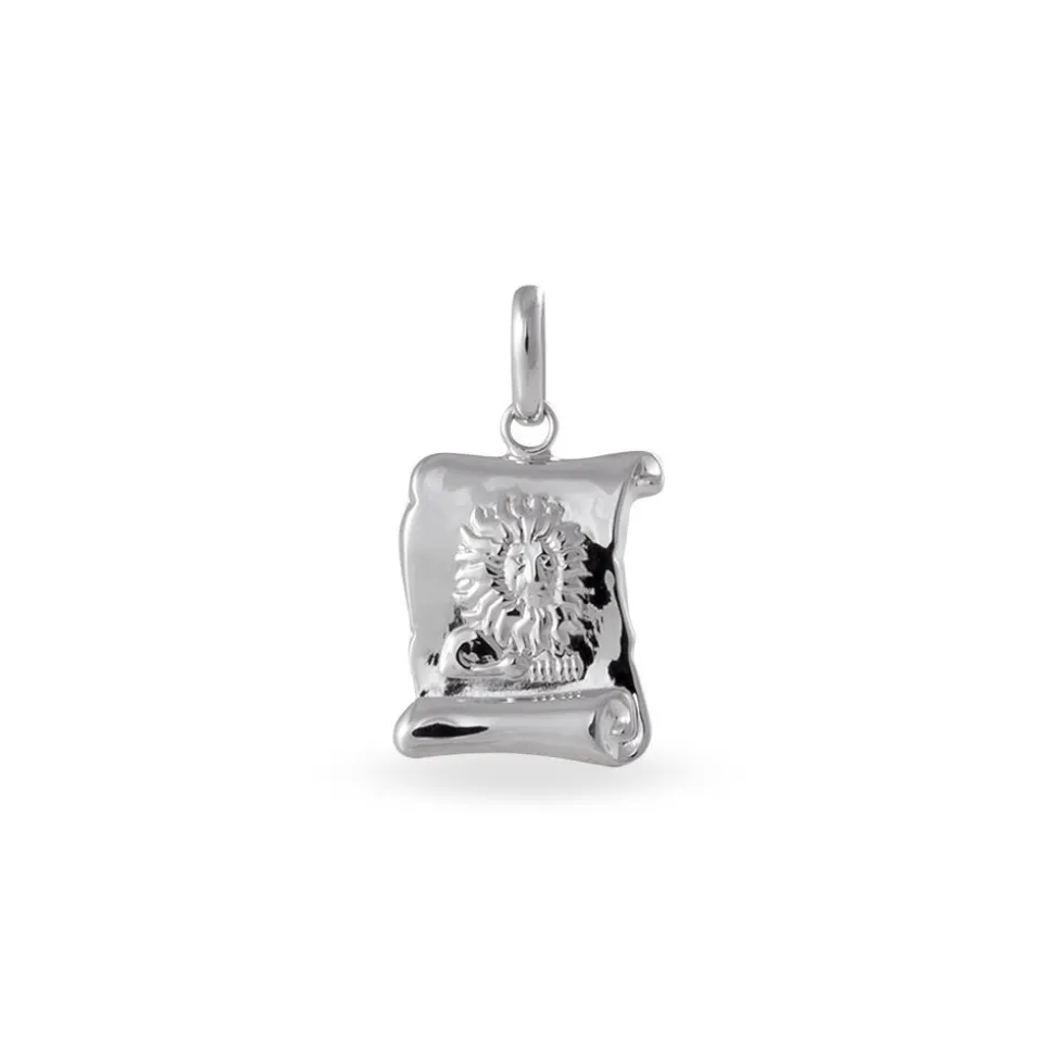 Pendentif Francille Argent Blanc
