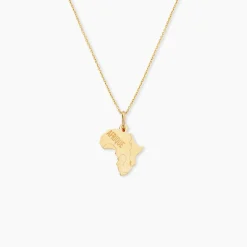 Marc Orian Pendentifs|Pendentifs Personnalisés > Pendentif Gaietana Afrique Or Jaune