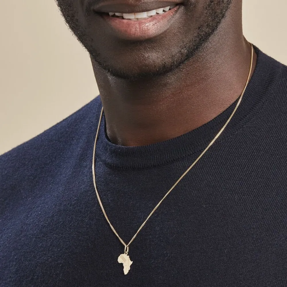 Marc Orian Pendentifs|Pendentifs Personnalisés > Pendentif Gaietana Afrique Or Jaune